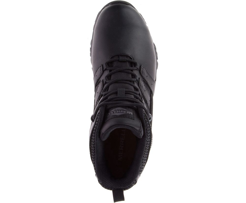 Merrell Boots Black - Moab 2 Mid Tactical Response Waterproof - Mens 52XMWLNRQ